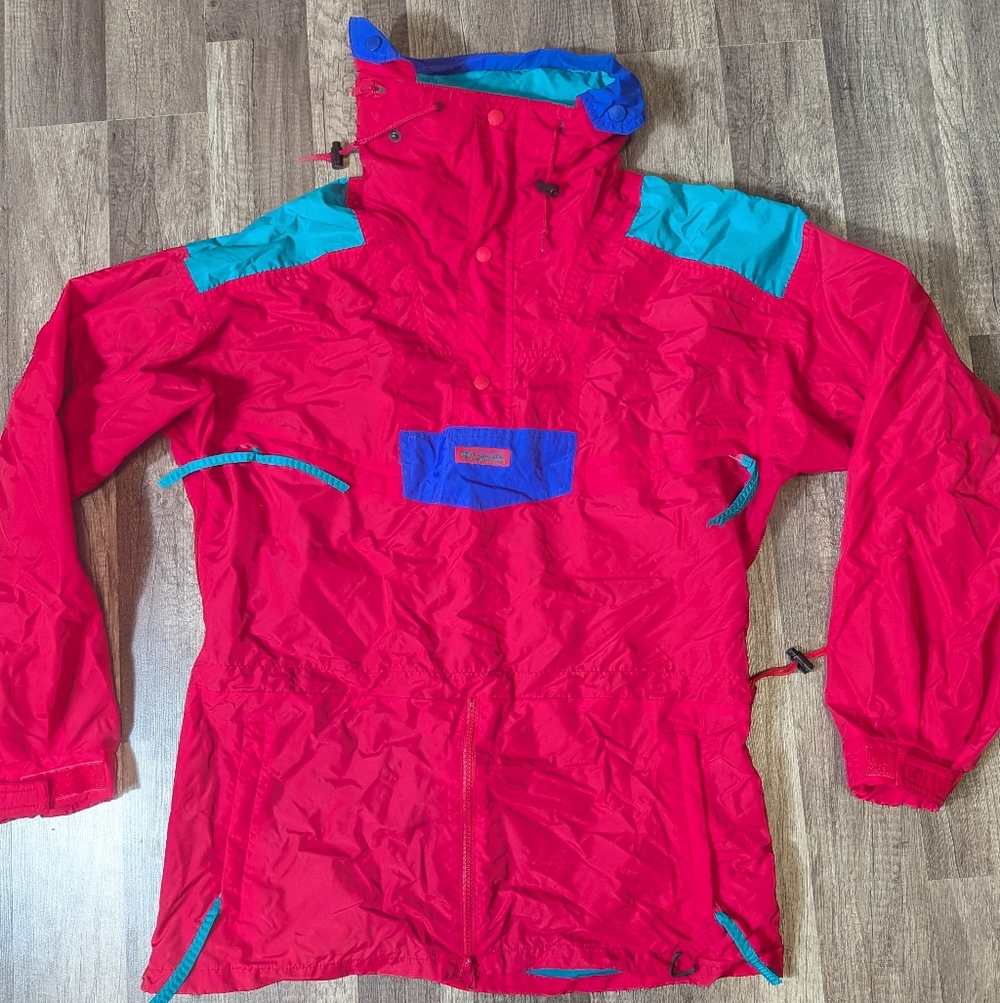 Vintage Columbia Men's Jacket Red Color Size M